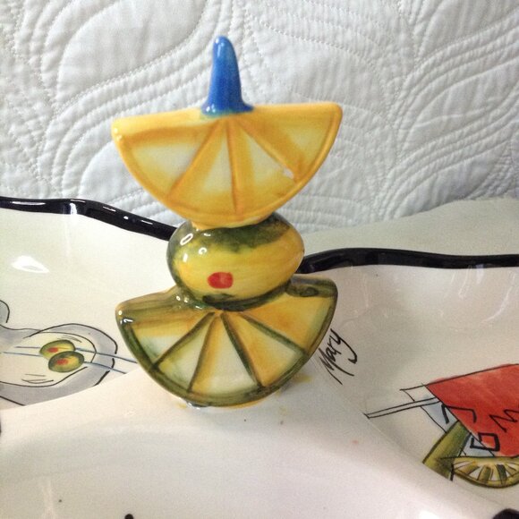 NWOT Mary Jane Mitchell Hausenware 3 Section Appetizer Tray; Eclectic, Party Fun - Picture 3 of 5